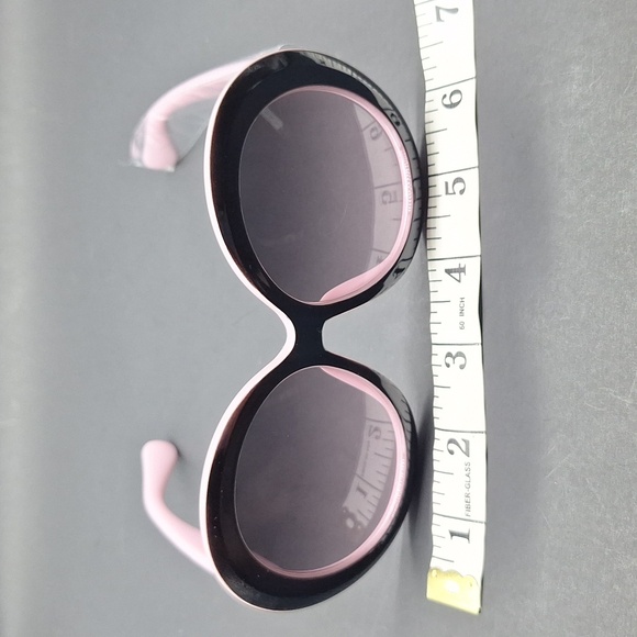 New Oversized Pink & Black Oval Sunglasses – Retro Barbiecore Vibe - Picture 8 of 8